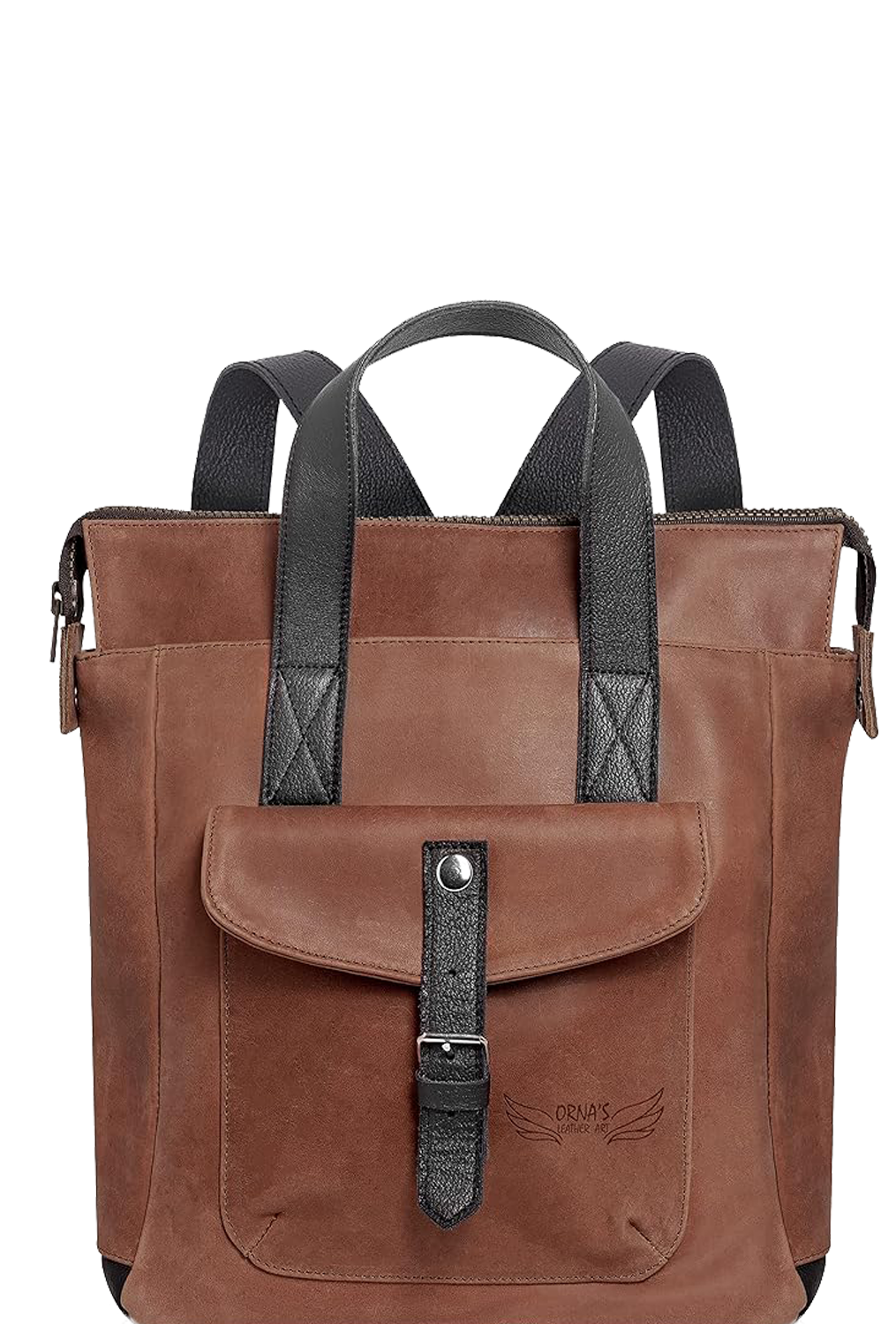 Mini SWAN Everyday leather backpack for Women Light Brown. Practical, Stylish and Spacious Women’s Bag