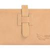 GOLDFINCH POUCH: Real Cowhide Men’s Women’s Cognac Portable Toiletry Makeup Travel Case
